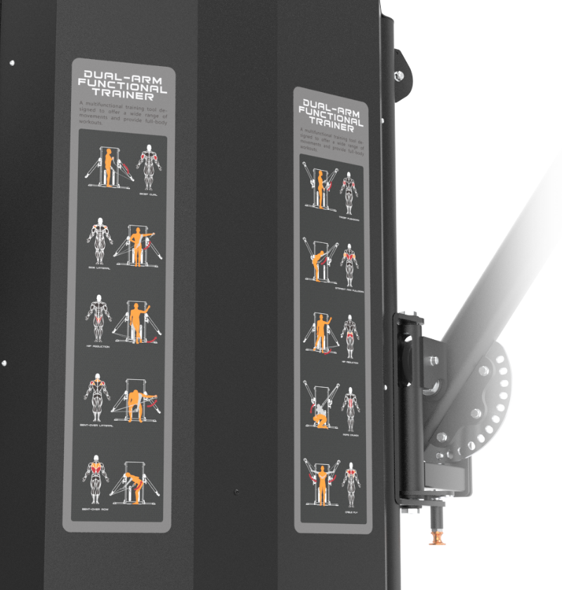 Dual Arm Functional Trainer Exercise Machine