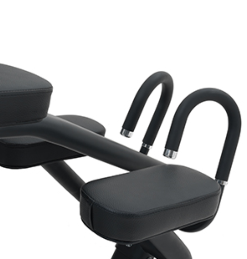 Prone Leg Curl Black Selectorized Gym Equipment Close Up