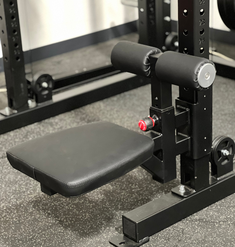 lat pulldown seat attachment included in the function trainer squat rack front load