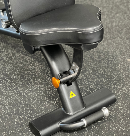 Adjustable Flat Incline Bench PL7328 featuring a padded seat and handle 