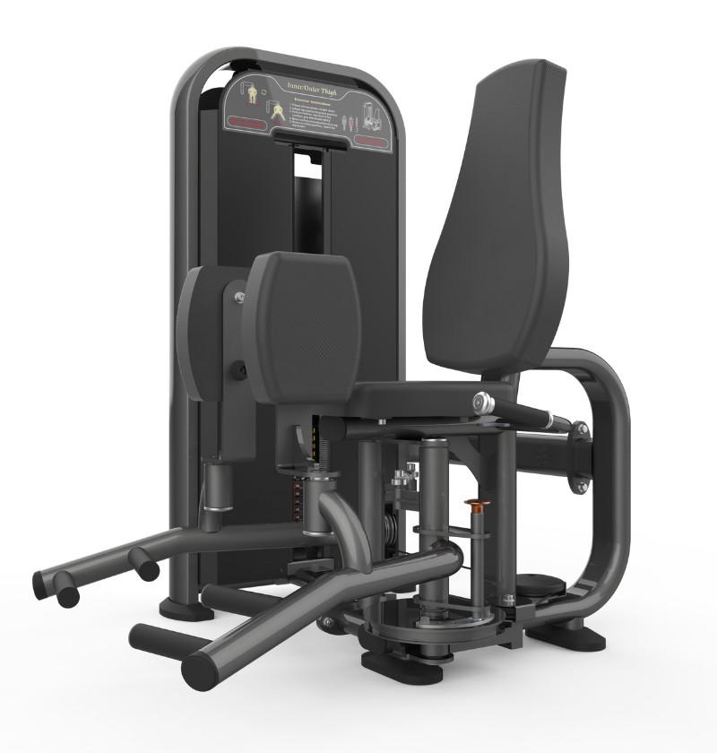 Inner outer thigh machine on a white background