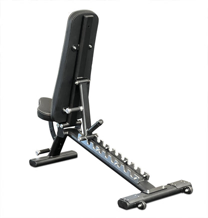 Adjustable Flat Incline Bench PL7328 displayed on a white background, showcasing its versatile design for workouts.