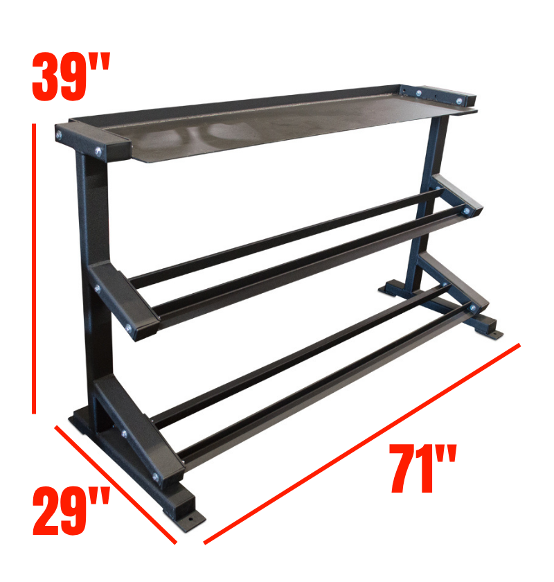 4kg-32kg Kettlebell/Dumbbell Set with 3 Tier Combo Rack