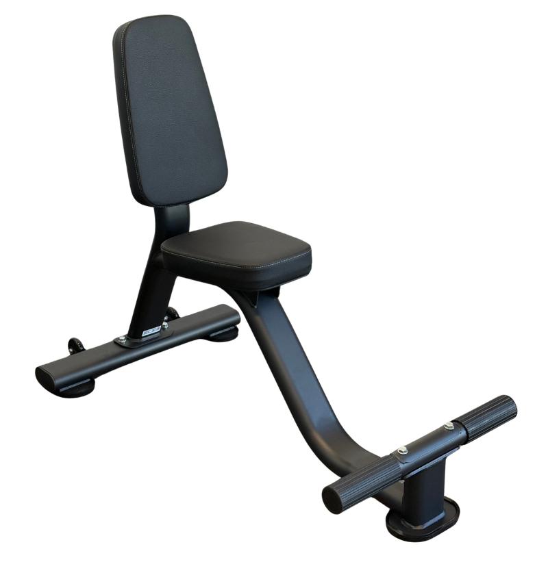 Tricep seat with footrest for dumbbell exercises
