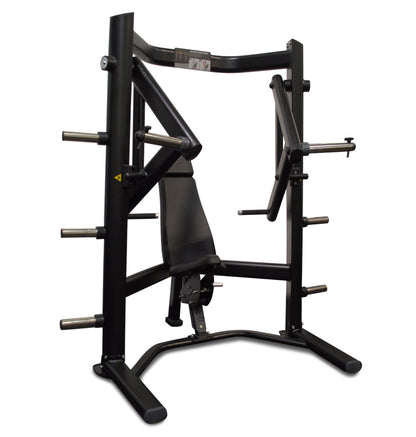 Plate Loaded Decline Chest Press from Body Solid, designed for commercial gym use, focusing on chest strength training