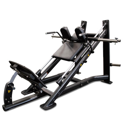 An incline bench set on a white background, showcasing its form and ergonomic design.