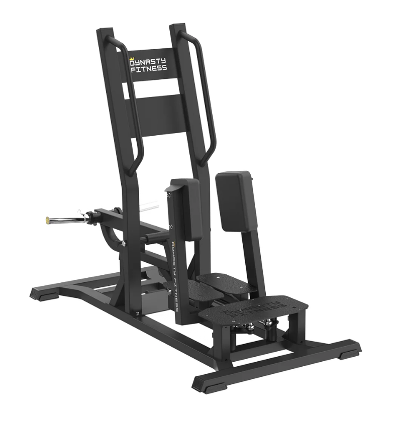 Standing Abductor Black Plate Loaded Gym Equipment Displayed on a White Background 