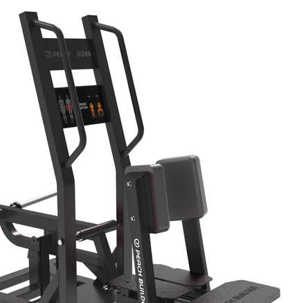 Standing Abductor Black Plate Loaded Gym Equipment Displayed on a White Background 