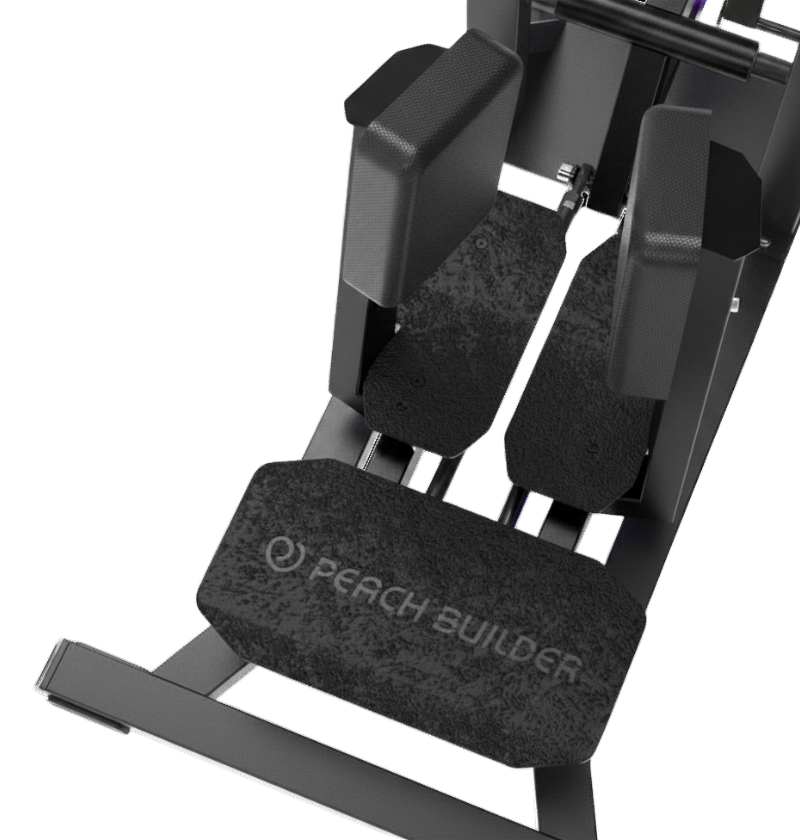 Standing Abductor Black Plate Loaded Gym Equipment Close Up Footplate 