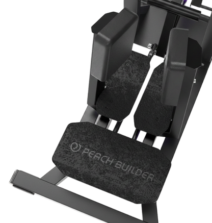 Standing Abductor Black Plate Loaded Gym Equipment Close Up Footplate 