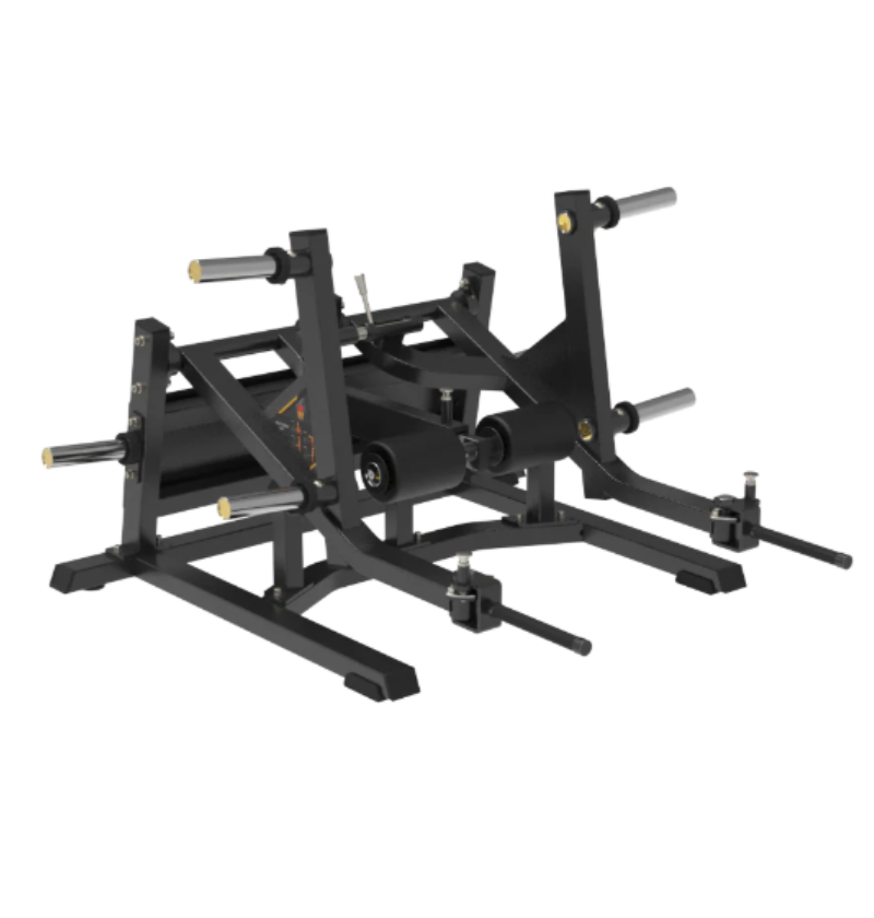 Multi Dead Lift Black Plate Loaded Gym Equipment Displayed on a White Background 