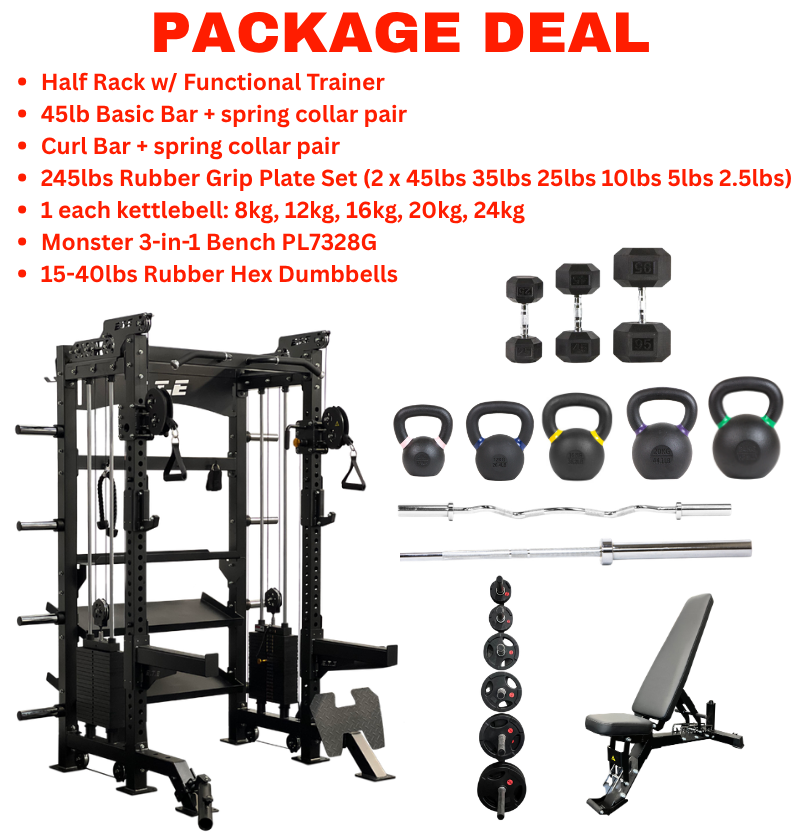 All-in-1 Half Rack with Smith Functional Trainer PRE ORDER