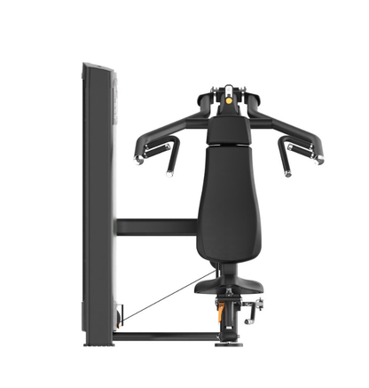 Black metal Multi Press Machine, workout, gym equipment different angles