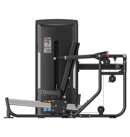 Multi Press Black Selectorized Gym Equipment Displayed on a White Background 