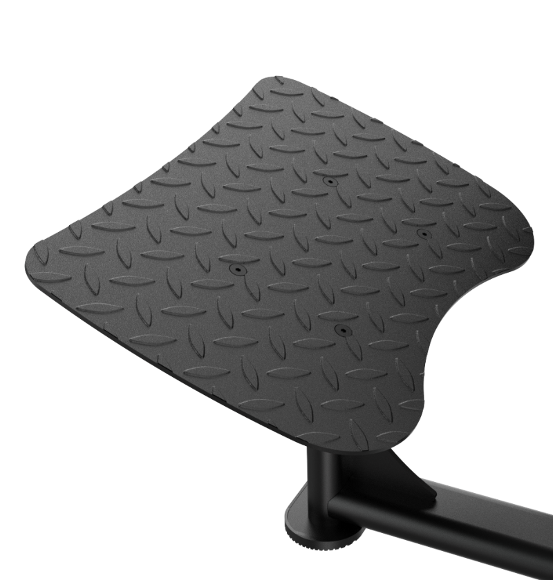 Hip Thruster Selectorized Exercise Machine Gym Equipment Close Up Textured Footplate 