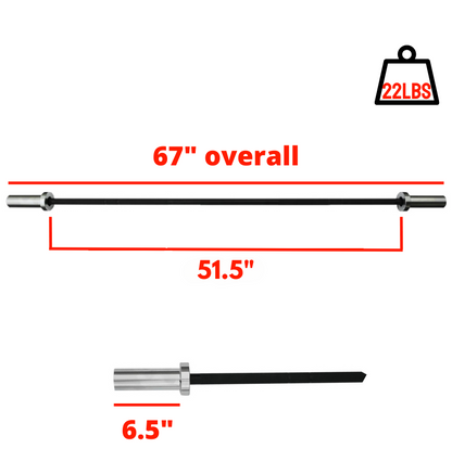 A bar with marked measurements indicating its length and dimensions clearly.