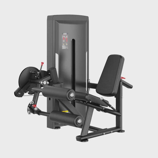 Leg Curl Extension Black Selectorized Gym Equipment Display Video 360