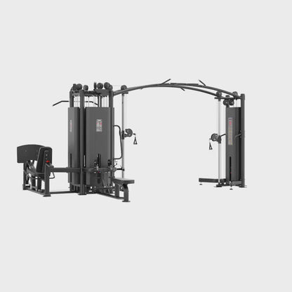 5 Stack Multi Station Black Gym Equipment Display Video 360 