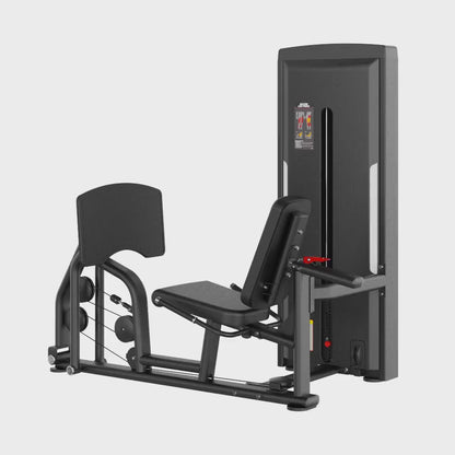 Seated Leg Press Black Selectorized Gym Equipment Display Video 360