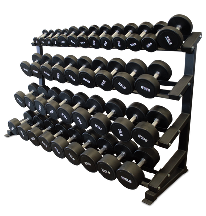 5-100lb urethane dumbbell set