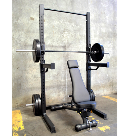An image showcasing a basic squat rack package deal from E.T.E.