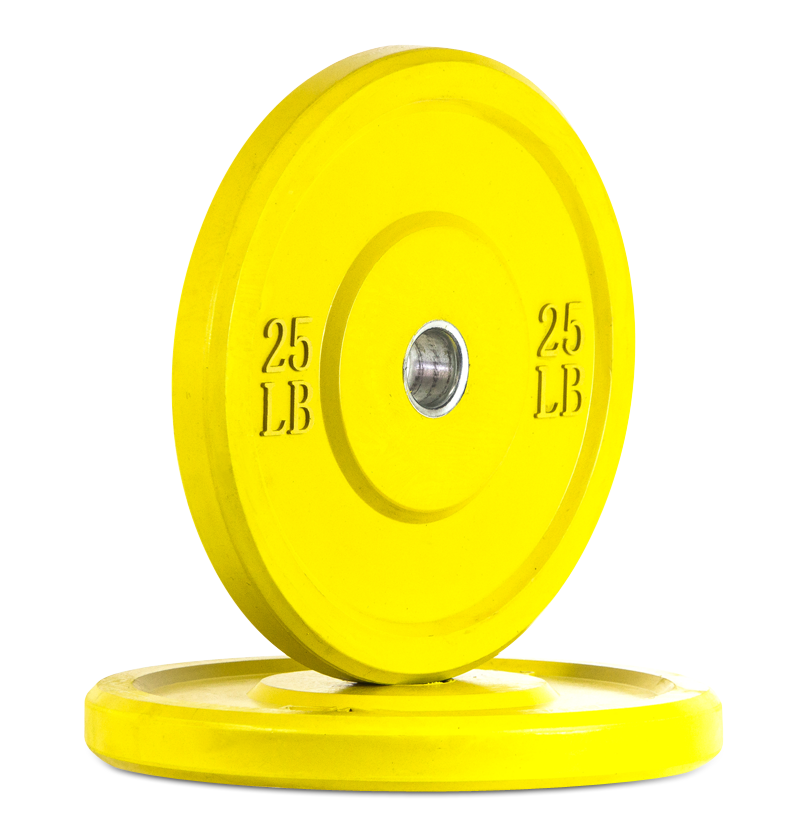 25lb yellow bumper plates extreme training equipment